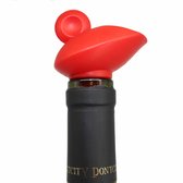 Doodadeals® | Combi Wijnschenker & Wijnstop | Wijnfles Stoppers | Wijnschenktuit | Wijnstopper | Wijnfles Stop | Wijnafsluiter | Schenktuit Wijn | Siliconen | Rood