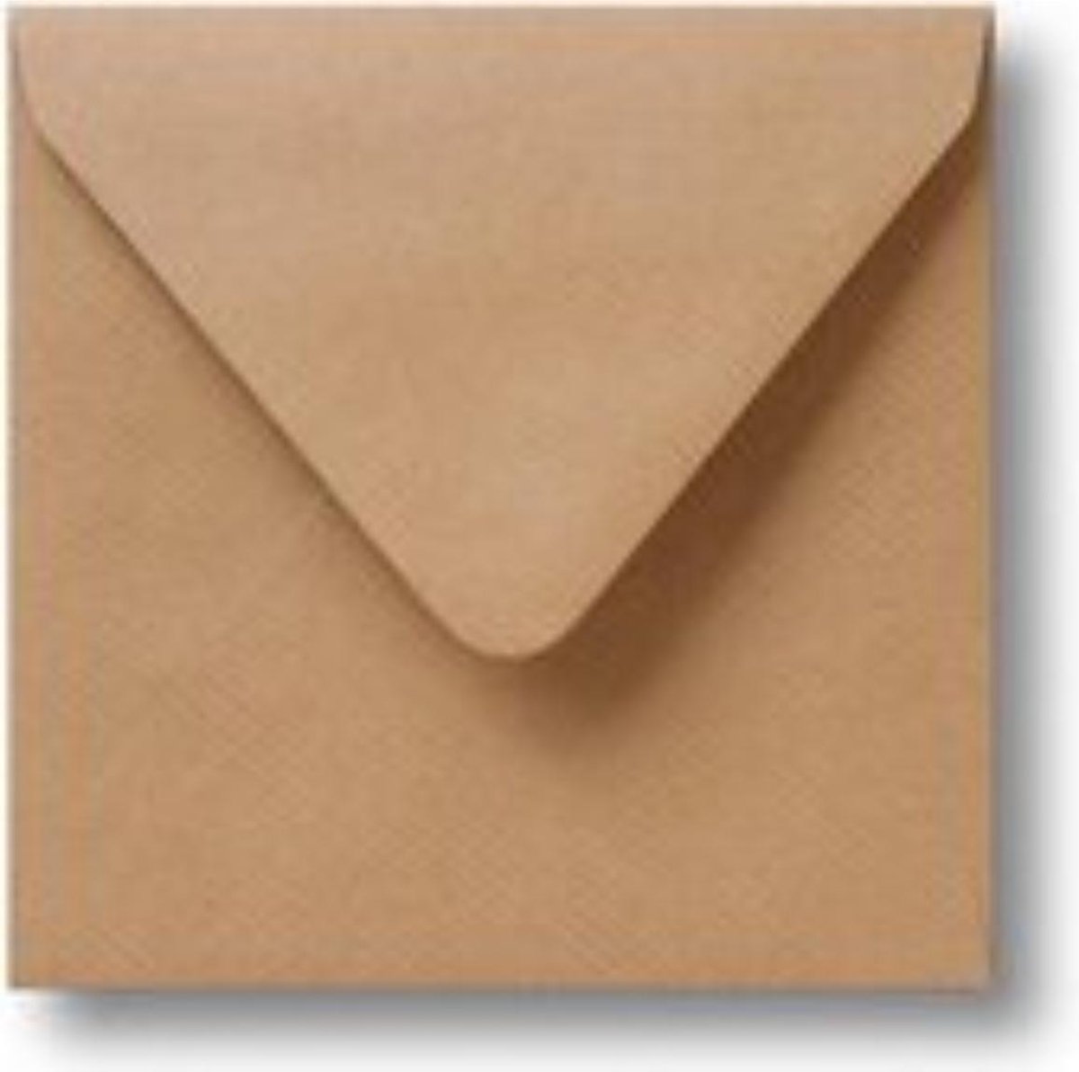 Luxe enveloppen 14 x 14 cm kraft emerald 120 grams (10 stuks