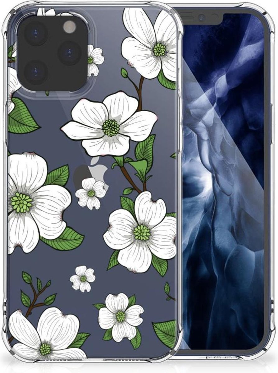 TPU Case Anti-Shock voor iPhone 12 Pro Max Case Dogwood Flowers