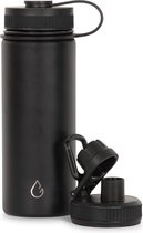 Wattamula PRO eco drinkfles - RVS -  zwart - 530 ml