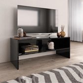 TV meubel hoogglans zwart - industrieel - hout - kast - tvmeubel - modern - L&B Luxurys