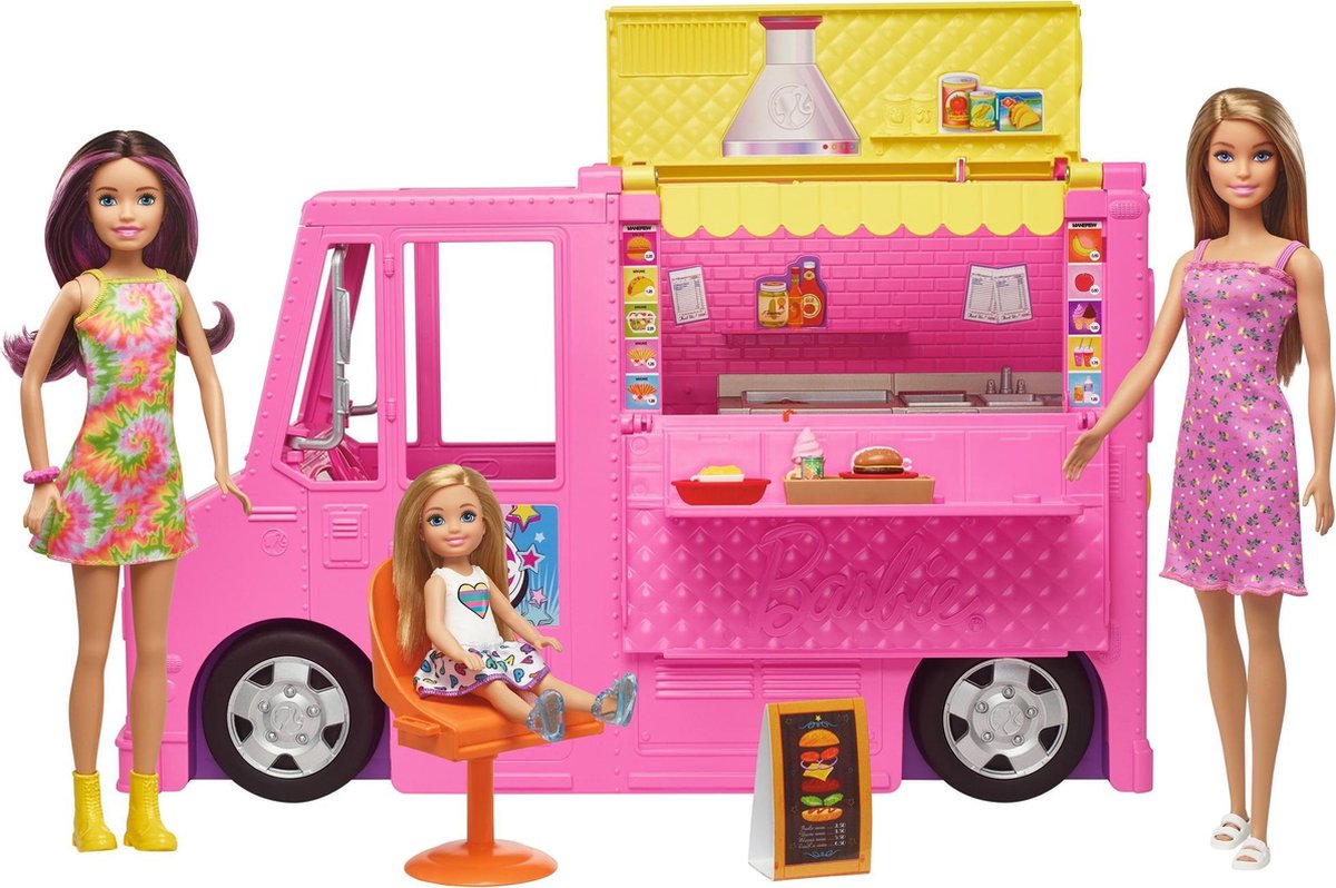Playset Food Truck Barbie Poppen