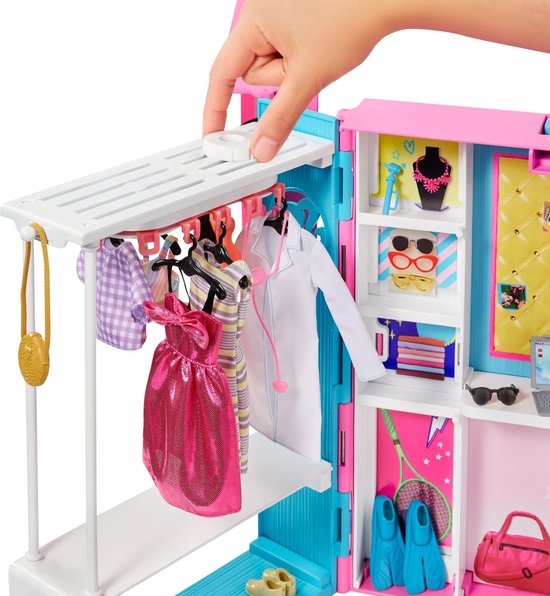 Barbie Droom Kledingkast met pop - Poppenset — afbeelding 5