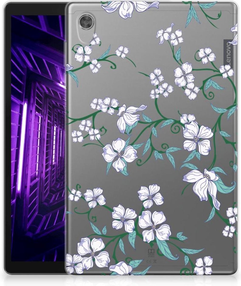 Lenovo Tab M10 HD (2de generatie) Uniek Siliconen Hoesje Blossom White