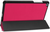 Samsung Galaxy Tab A 8.0 2019 Hoesje Book Case Tablet Hoes Cover - Donker Roze