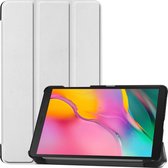 Hoes Geschikt voor Samsung Galaxy Tab A 8.0 (2019) Hoes Luxe Hoesje Book Case - Hoesje Geschikt voor Samsung Tab A 8.0 (2019) Hoes Cover - Wit