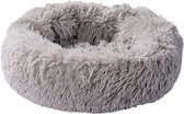 Donut - Hondenmand - Kattenmand - Superzacht - Luxe - Wasbaar - 50cm - Licht grijs