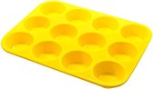 ZijTak - bakvorm - gele cupcake vorm - 12 stuks - silicone - muffinbakvorm - muffin - gratis verzending - geel