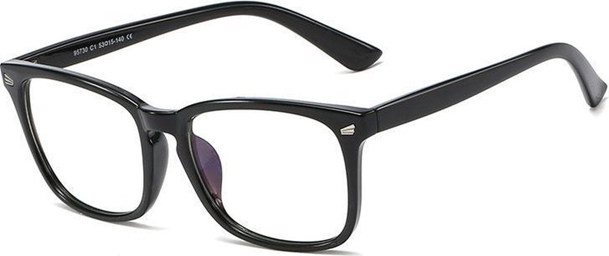 Kinder Computerbril - Anti Blauwlicht Bril - Klassiek - Zwart