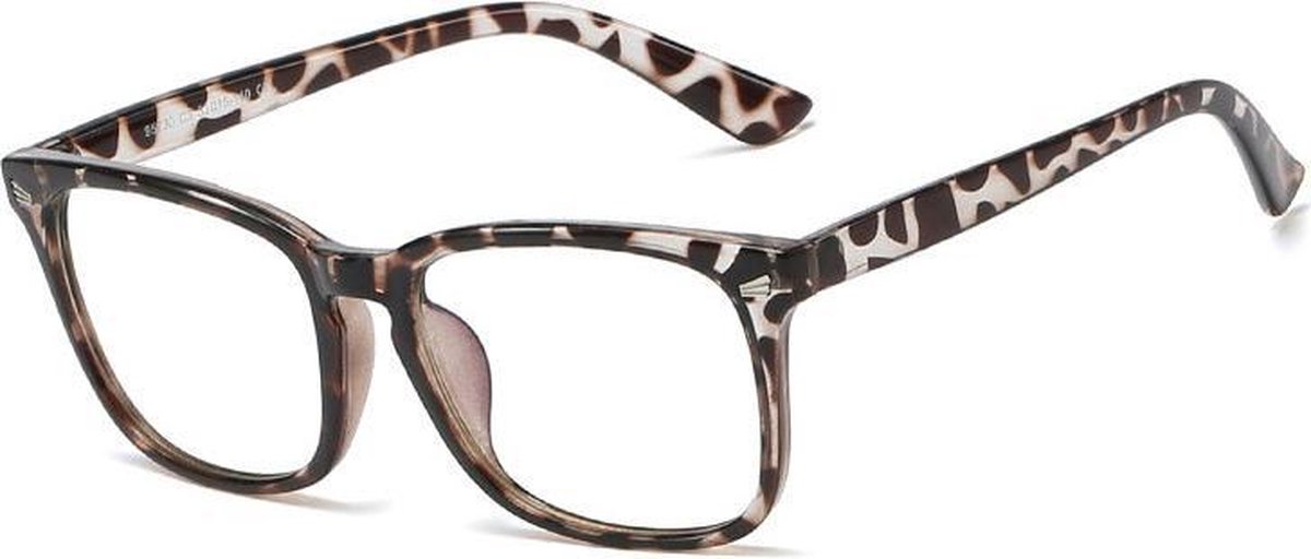 Kinder Computerbril - Anti Blauwlicht Bril - Klassiek - Leopard