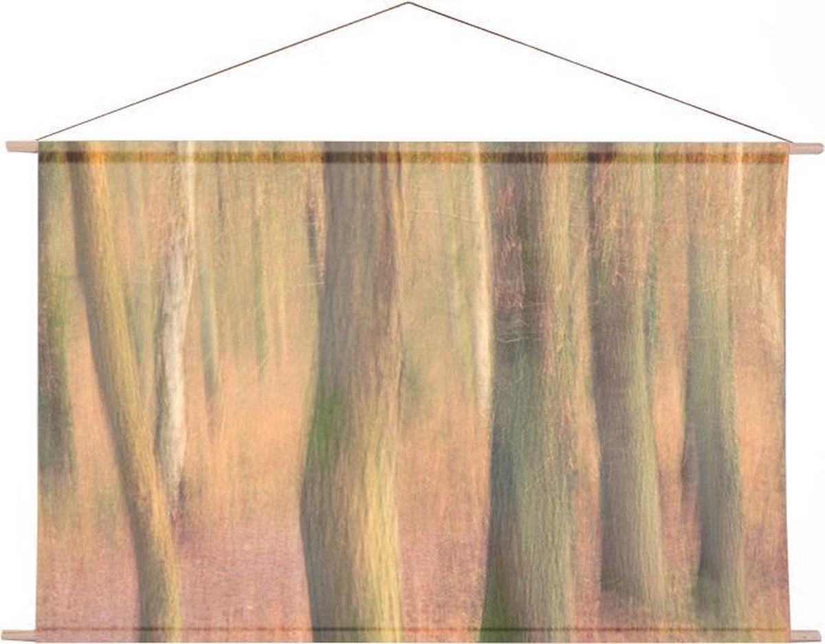 Ideasonthefloor.com - Textiel Poster - Abstract - Natuur - Bos - 120x80 cm (bxl) - Bomen