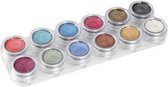 Grimas Schmink, parelmoer kleuren, 12x2,5ml