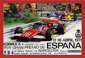 Wandbord - Formula 1 Espana 1971