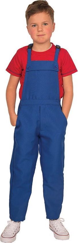 Blauwe overall - tuinbroek voor kinderen - maat 116 | bol.com