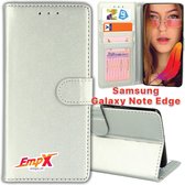 EmpX Telefoonhoesje - Book Case - Geschikt Voor Samsung Galaxy Note Edge - Zilver