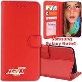 EmpX Telefoonhoesje - Book Case - Geschikt Voor Samsung Galaxy Note4 - Rood