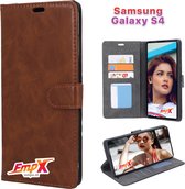 EmpX Telefoonhoesje - Book Case - Geschikt Voor Samsung Galaxy S4 - Bruin