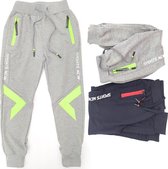 Jongens joggingbroek kinderkleding broek jongens broek grijs maat 116/122