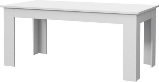 PILVI Table a manger - Blanc - L 180 x I90 x H 75 cm | bol.com