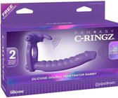 Vibrators voor Vrouwen Dildo Sex Toys Erothiek Luchtdruk Vibrator - Seksspeeltjes - Clitoris Stimulator - Magic Wand - 10 standen - Transparant - Fantasy c-Ringz®