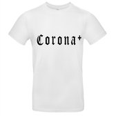 Corona Heren t-shirt | virus | bier | viruswaanzin | vaccinatie | cadeau | Wit