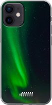 6F hoesje - geschikt voor iPhone 12 Mini -  Transparant TPU Case - Northern Lights #ffffff