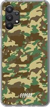 6F hoesje - geschikt voor Samsung Galaxy A32 5G -  Transparant TPU Case - Jungle Camouflage #ffffff