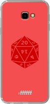 6F hoesje - geschikt voor Samsung Galaxy J4 Plus -  Transparant TPU Case - D20 - Red #ffffff