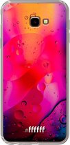 6F hoesje - geschikt voor Samsung Galaxy J4 Plus -  Transparant TPU Case - Colour Bokeh #ffffff