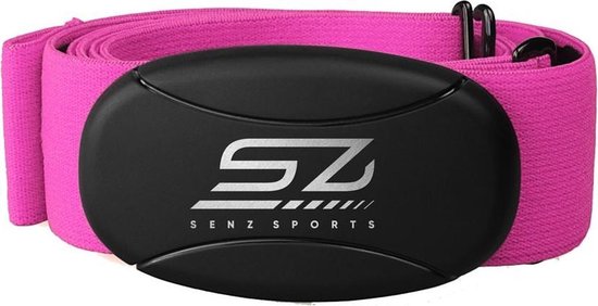 Senz Sports - Hartslagmeter - met 5Hz sensor - Hartslagmeter met Borstband - Roze