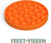 Pop it set -  Fidget toy - pop bubble -rond - tiktok - oranje