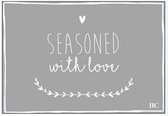 Bastion Collections - place mats "hartje grijs"