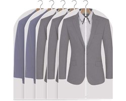 5x Duurzame Transparante kledinghoes met rits- Doorzichtige kledinghoes - Doorkijk - 60x110CM