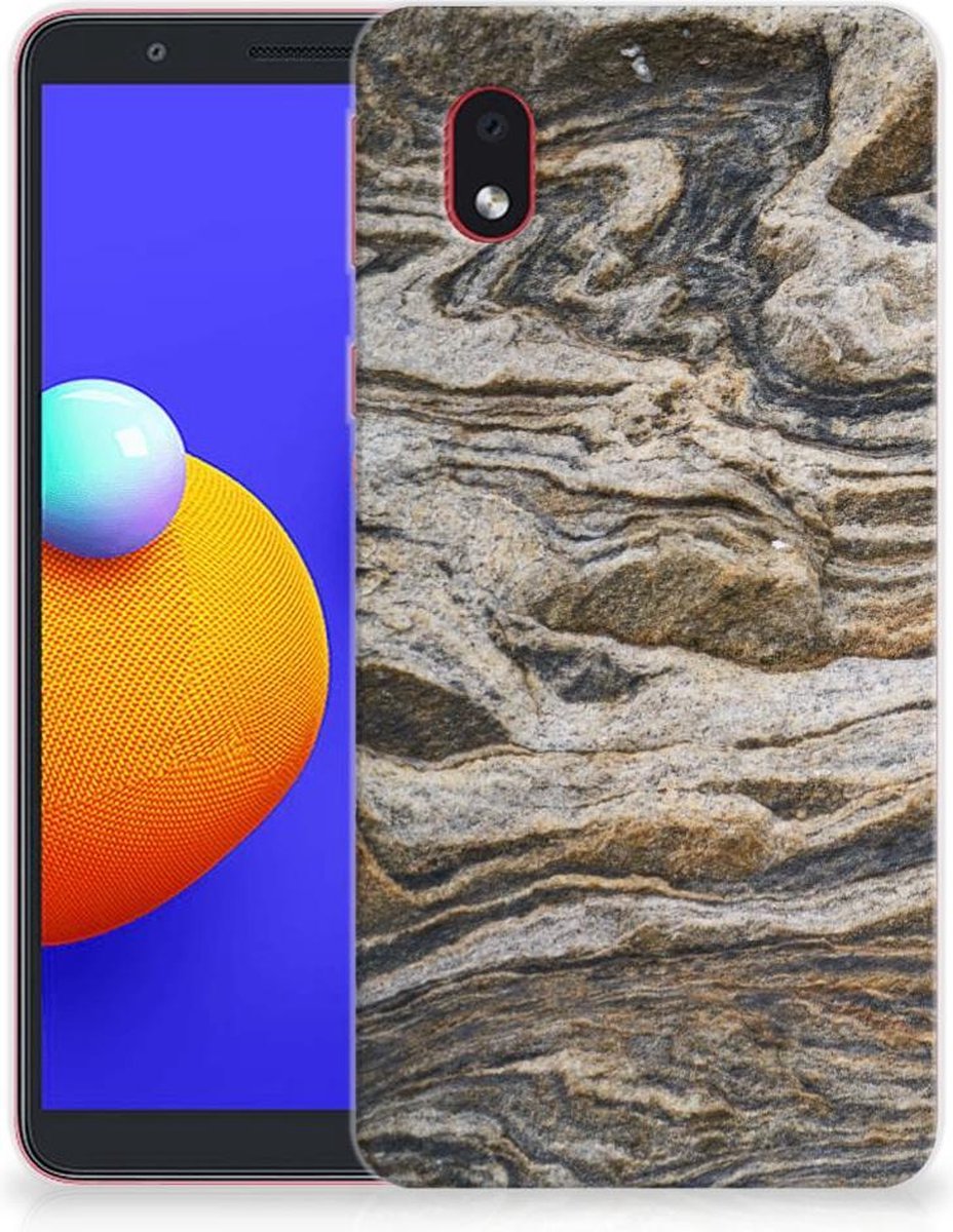 Samsung Galaxy A01 Core TPU Siliconen Hoesje Steen