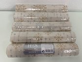 Hobby-decoratie object: stof met een sierlijk winters patroon - 5 rollen