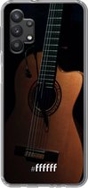 6F hoesje - geschikt voor Samsung Galaxy A32 5G -  Transparant TPU Case - Guitar #ffffff