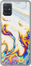 6F hoesje - geschikt voor Samsung Galaxy A52 - Transparant TPU Case - Bubble Texture #ffffff