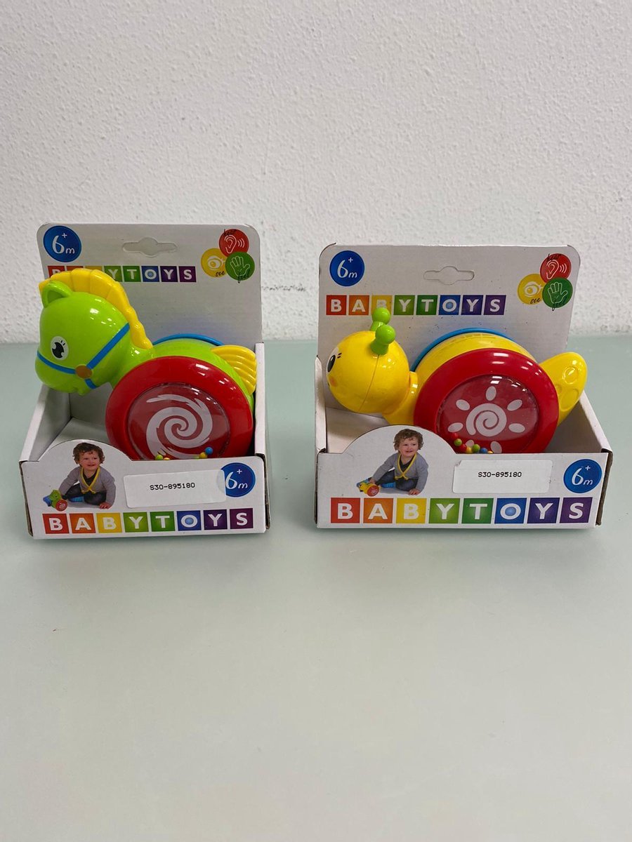 Afbeelding van product Merkloos / Sans marque  kinder speelgoed - 2 stuks (paard,slak)