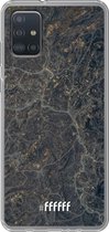 6F hoesje - geschikt voor Samsung Galaxy A52 - Transparant TPU Case - Golden Glitter Marble #ffffff