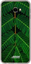 6F hoesje - geschikt voor Samsung Galaxy J4 Plus -  Transparant TPU Case - Symmetric Plants #ffffff