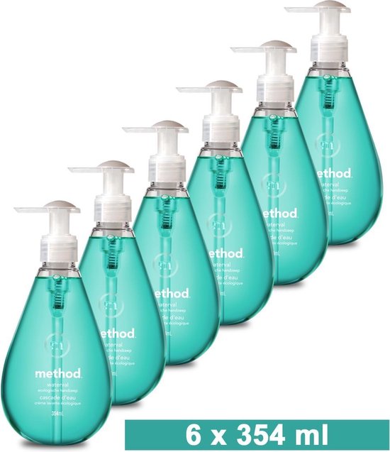 Method Handzeep Voordeelverpakking 6 x 354 ml - Ecologisch - Waterfall Geur