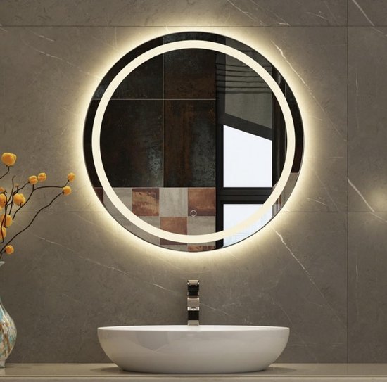 Ervaren persoon Op maat korting DimuluX Epsilon LED badkamer spiegel verwarmd | bol.com
