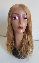 Braziliaanse Remy haren pruik 24 inch -  Honing blonde diep golf haren - real human hair- dames pruiken van echte haar - 4x4 f lace closure wigs