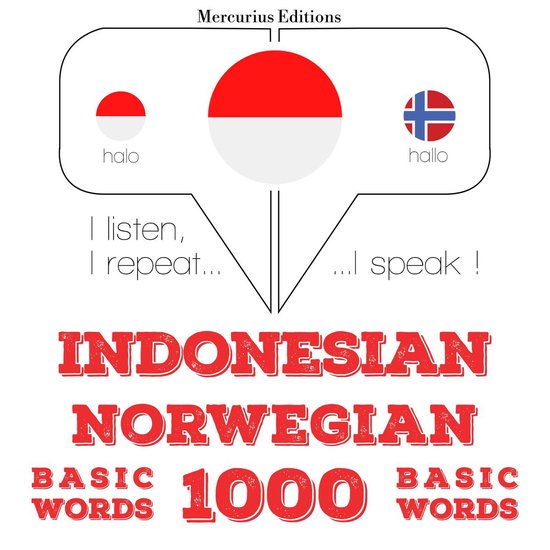 1000 kata-kata penting di Norwegia - cover