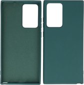 Wicked Narwal | 2.0mm Dikke Fashion Color TPU Hoesje voor Samsung Samsung Galaxy Note 20 Ultra Donker Groen