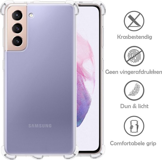 Samsung Galaxy S21 FE Pack Coque antichocs + Protection Ecran 9H 