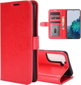 Samsung Galaxy S21 Plus (S21+) hoesje - Wallet bookcase - Rood - GSM Hoesje - Telefoonhoesje Geschikt Voor Samsung Galaxy S21 Plus (S21+)