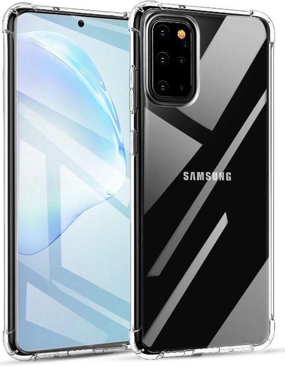 Samsung S20 Hoesje Siliconen Shock Proof Case - Samsung Galaxy S20 Hoesje Transparant - Samsung Galaxy S20 Hoes Cover Transparant - Samsung S20 Case Shockproof