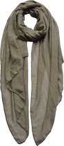 Melady Sjaal Dames Effen 80*180 cm Grijs Synthetisch Shawl Dames