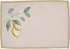 Clayre & Eef Placemats Set van 6 48x33 cm Beige Geel Katoen Rechthoek Citroen Tafelmat